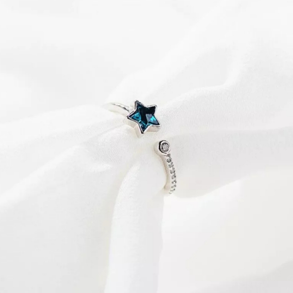 New deep sea blue five pointed star openin… - Picture 5 of 7